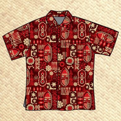 'TikiLand Holiday' - Unisex Aloha Shirt - Pre Order