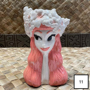 Critterosity's Floral Tiki Goddess Tiki Mug - Peach - Limited Spring Edition - Whoopsies! - Ready to Ship!