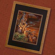 TikiLand Trading Co. 'Island Forest' Etched Bamboo Frame - Fits 11 X 14 Inch Prints - Ready to Ship!