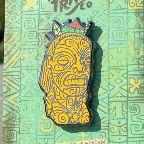 Tiki tOny's Cannibal of Doom Enamel Pin - Ready to Ship!