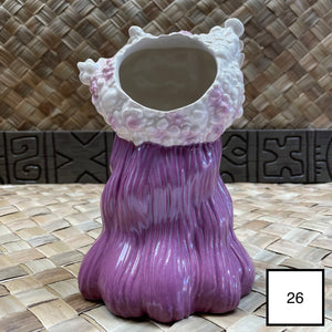 Critterosity's Floral Tiki Goddess Tiki Mug - Purple - Limited Spring Edition - Whoopsies! - Ready to Ship!