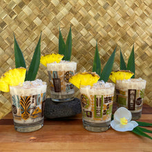 TikiLand Trading Co. - 'Heritage Lagoon' Mai Tai Glasses (4) and Sculpted Metal Tiki Swizzles (4) Set