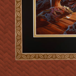 TikiLand Trading Co. 'Tropical Leaf' Etched Bamboo Frame - Fits 11 X 14 Inch Prints - Ready to Ship!