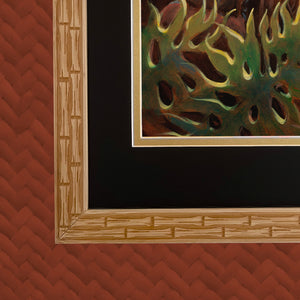 TikiLand Trading Co. 'Island Forest' Etched Bamboo Frame - Fits 11 X 14 Inch Prints - Ready to Ship!