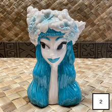 Critterosity's Floral Tiki Goddess Tiki Mug - Blue - Limited Spring Edition - Whoopsies! - Ready to Ship!
