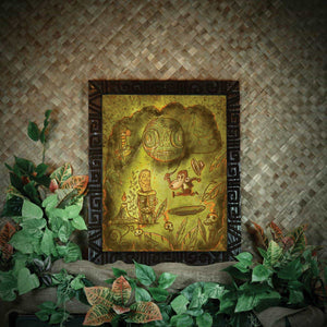 TikiLand Trading Co. 'Adventure Monkey and the Golden Idol' Print - Ready to Ship - (US shipping included)