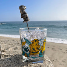 Tiki tOny's 'Chirp Stack' Sculpted Metal Swizzle Stick by TikiLand Trading Co.