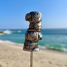 Tiki tOny's 'Chirp Stack' Sculpted Metal Swizzle Stick by TikiLand Trading Co.