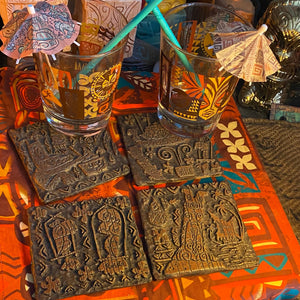 Tiki tOny's ‘Tiki Favorites’ - Coaster Set (4) - Ready to Ship!