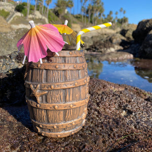 Sunken Rum Barrel Tiki Mug, sculpted by Thor -  Ready to Ship!