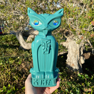 Jeff Granito's Hiwa Sheba Tiki Mug - Tahitian Teal Limited Edition of 40 - Signed - Ready to Ship!