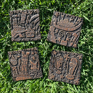 Tiki tOny's ‘Tiki Favorites’ - Coaster Set (4) - Ready to Ship!