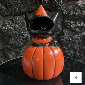 Tiki tOny's Pumpkin Cat Tiki Mug - Glossy - Limited Edition of 5, Sculpted by THOR - Ready to Ship!