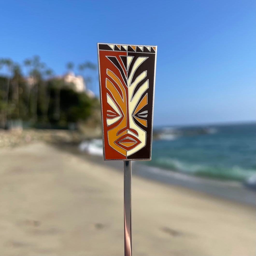 TikiLand Trading Co. 'Heritage' Metal Enamel Swizzle Stick - Ready to Ship!
