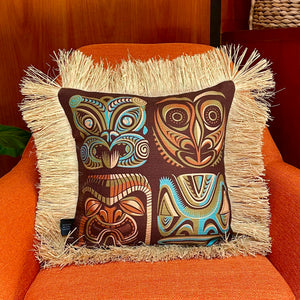 TikiLand Trading Co. - 'Expressions of the South Pacific' Pillow Cover - Ready to Ship!