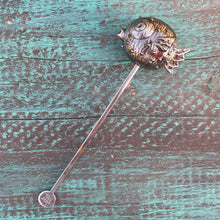 Tiki tOny's 'Puffer' Sculpted Metal Swizzle Stick by TikiLand Trading Co.