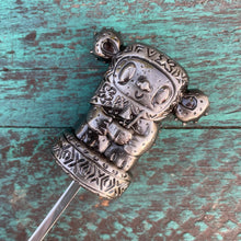 Tiki tOny's 'Yum Grub' Sculpted Metal Swizzle Stick by TikiLand Trading Co.