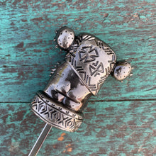 Tiki tOny's 'Yum Grub' Sculpted Metal Swizzle Stick by TikiLand Trading Co.