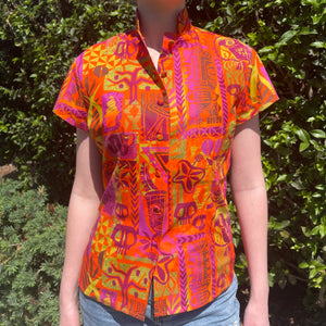 TikiLand Day 2022 'Tropical Escape' - Classic Aloha Button Up-Shirt - Womens - Ready to Ship!