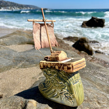 Thor's KON-TIKI COMMEMORATIVE MUG 75th Anniversary Set, with Signed Matted Art Print, and Signed COA - LIMITED EDITION