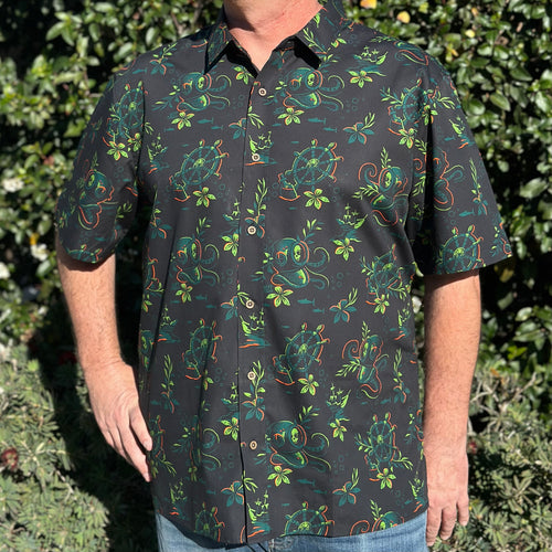 Jeff Granito's 'Deep Dive' Modern Fit with Flex Button-Up Shirt - Unisex - Ready-to-Ship!