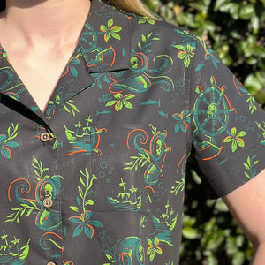 Jeff Granito's 'Deep Dive' Women's Button-Up - Ready-to-Ship!