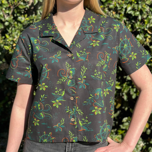 Jeff Granito's 'Deep Dive' Women's Button-Up - Ready-to-Ship!
