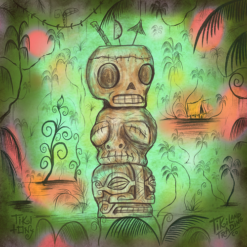 Tiki tOny's 'Head Stack' Tiki Mug (US shipping included)