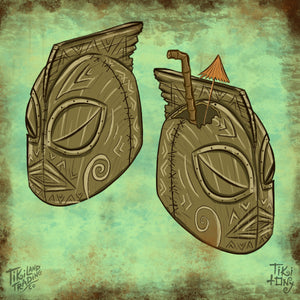 Tiki tOny's The Beachcomber Bombardier Tiki Mug (Whoopsies), sculpted by THOR - Ready to Ship!