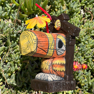 Tiki tOny's Hanging Toucan Tiki Mug (Orange-Yellow), sculpted by Thor - Ready to Ship