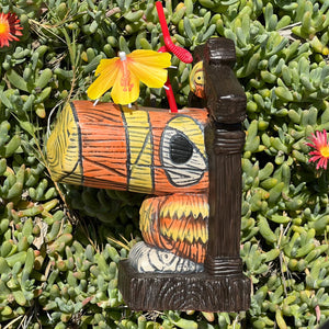 Tiki tOny's Hanging Toucan Tiki Mug (Orange-Yellow), sculpted by Thor - Ready to Ship