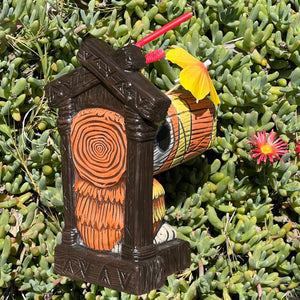 Tiki tOny's Hanging Toucan Tiki Mug (Orange-Yellow), sculpted by Thor - Ready to Ship
