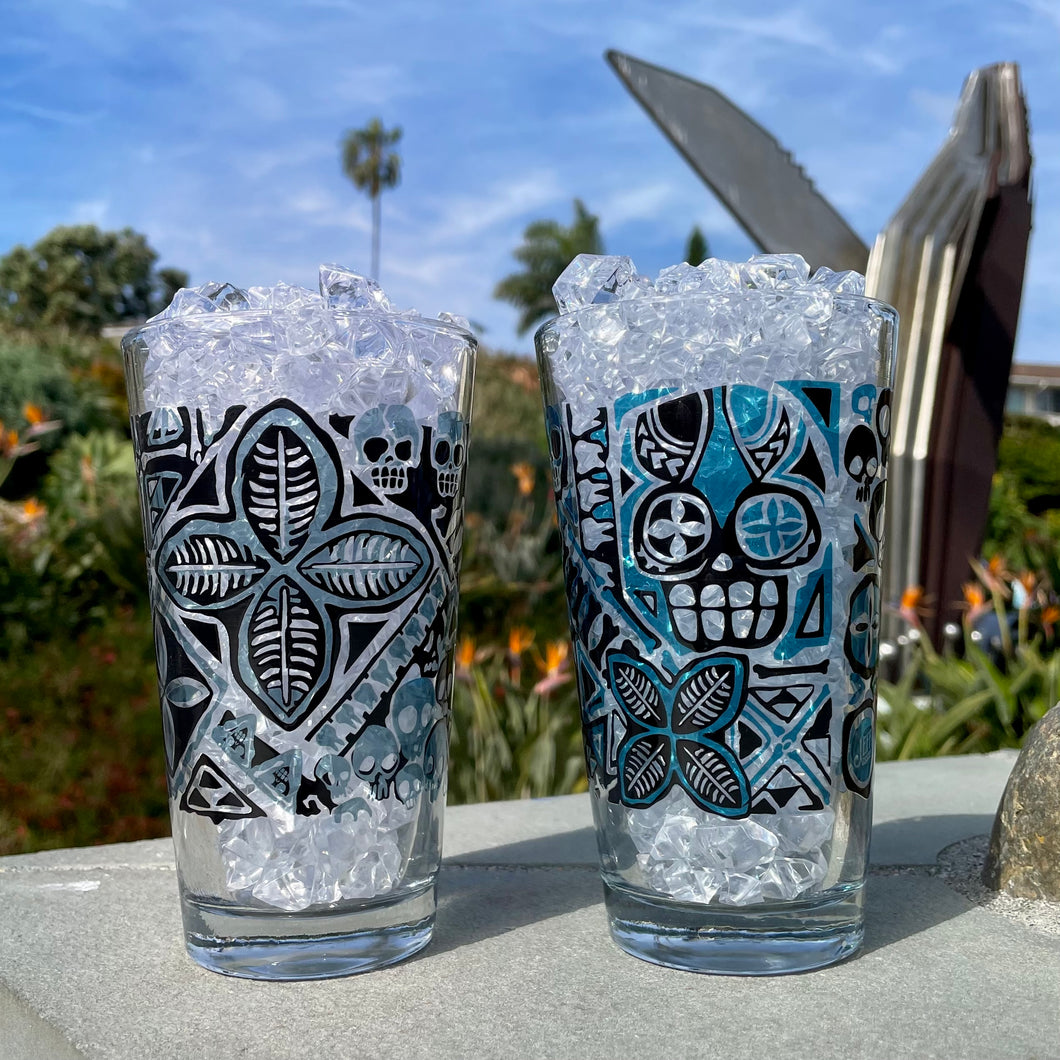 Jeff Granito's - 'Danger A-Head' Pint Glasses (2) - Ready to Ship!
