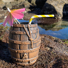 Sunken Rum Barrel Tiki Mug, sculpted by Thor -  Ready to Ship!