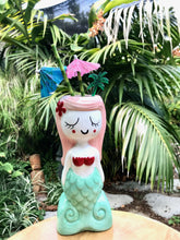 Tiki tOny's Lagoon Mermaid PINK HAIR Tiki Mug (Whoopsies) - Ready to Ship - US Shipping Included