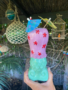 Tiki tOny's Lagoon Mermaid LAVENDER HAIR Tiki Mug - Ready to Ship!