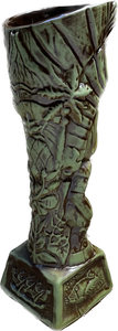 Journey to Hawaii Tiki Mug - Jungle Relic Green Limited Edition of 300, designed by Lost Tiki, Jeff Granito, Thor, and sculpted by Thor - Ready to Ship!