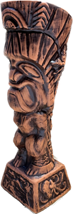 Journey to Hawaii Tiki Mug - Lava Orange Limited Edition of 300, designed by Lost Tiki, Jeff Granito, Thor, and sculpted by Thor - Ready to Ship!
