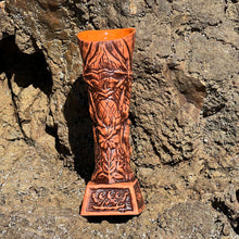 Journey to Hawaii Tiki Mug - Lava Orange Limited Edition of 300, designed by Lost Tiki, Jeff Granito, Thor, and sculpted by Thor - Ready to Ship!