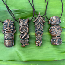 'The Four Tikis' Pendant Set (4) by Doug Horne, BigToe, Atomikitty, Thor - Ready to Ship!