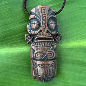 'The Four Tikis' Pendant Set (4) by Doug Horne, BigToe, Atomikitty, Thor - Ready to Ship!