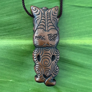 'The Four Tikis' Pendant Set (4) by Doug Horne, BigToe, Atomikitty, Thor - Ready to Ship!