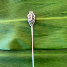 TikiLand Trading Co.'s 'PNG Mask' Sculpted Metal Swizzle Stick, Sculpted by Thor - Ready-To-Ship!