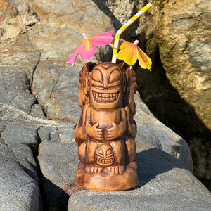 Tahitian Trio Tiki Mug, designed by TikiLand and sculpted by Thor -  Ready to Ship!