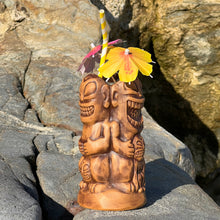 Tahitian Trio Tiki Mug, designed by TikiLand and sculpted by Thor -  Ready to Ship!