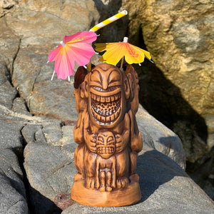 Tahitian Trio Tiki Mug, designed by TikiLand and sculpted by Thor -  Ready to Ship!