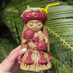 "it's a hula world" Tiki Mug, Hula Girl - #1 of a 2 mug series, designed and sculpted by Thor