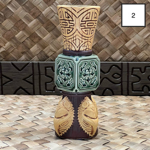 Doug Horne's Jade Chalice Tiki Mug (Whoopsies) - Green Tile (300 Edn), sculpted by THOR - Ready to Ship!