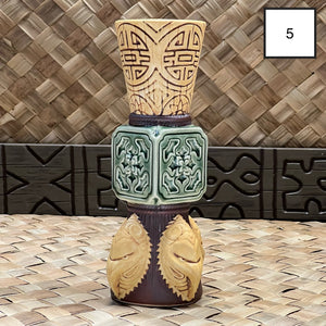 Doug Horne's Jade Chalice Tiki Mug (Whoopsies) - Green Tile (300 Edn), sculpted by THOR - Ready to Ship!