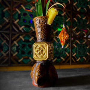 Doug Horne's Jade Chalice Tiki Mug - Green Tile (300 Edn) & Real Gold Tile (30 Edn) Limited Editions - Ships in May